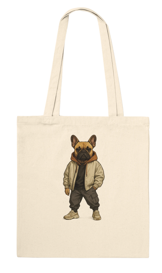 Chic French Bulldog Streetwear Tote Bag - ROMAG Store