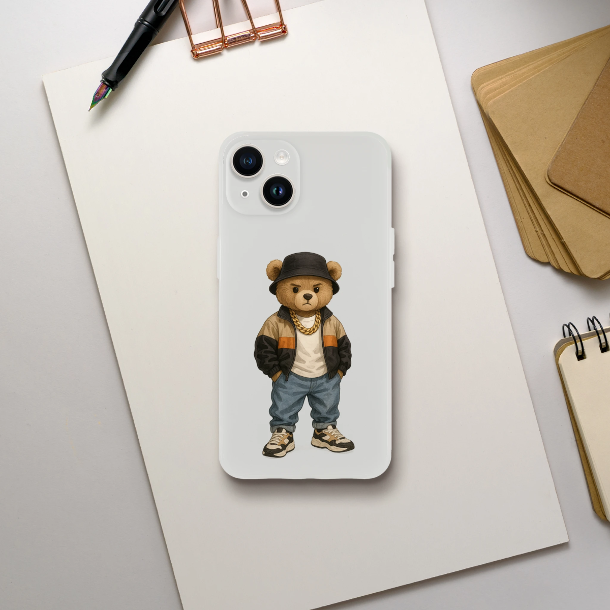 Cool Bear Urban Streetwear iPhone Flexi Case - ROMAG Store