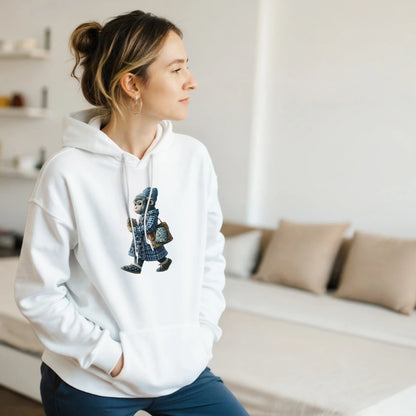 Chic Plaid Monkey Hoodie - ROMAG Store