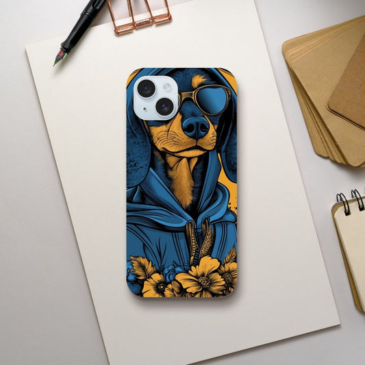 Cool Dachshund in Hoodie iPhone Tough Case - ROMAG Store