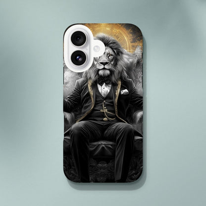 Regal Lion in Tuxedo iPhone Tough Case - ROMAG Store