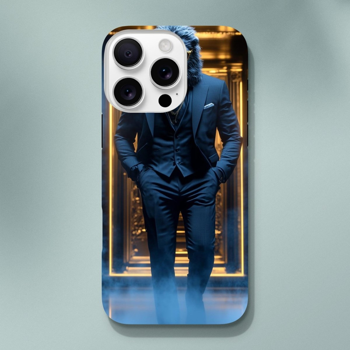Lion in Suit iPhone Tough Case - ROMAG Store
