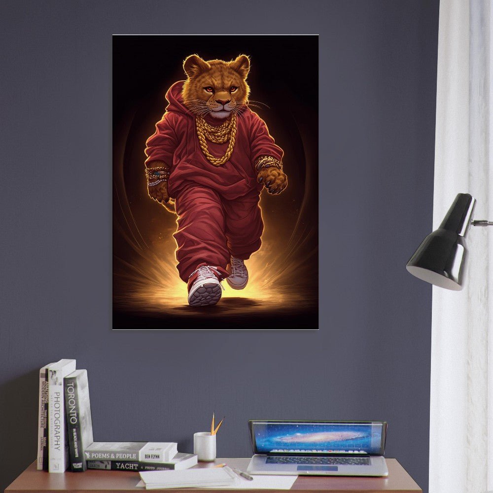 Lion Cub in Hoodie Canvas - ROMAG Store
