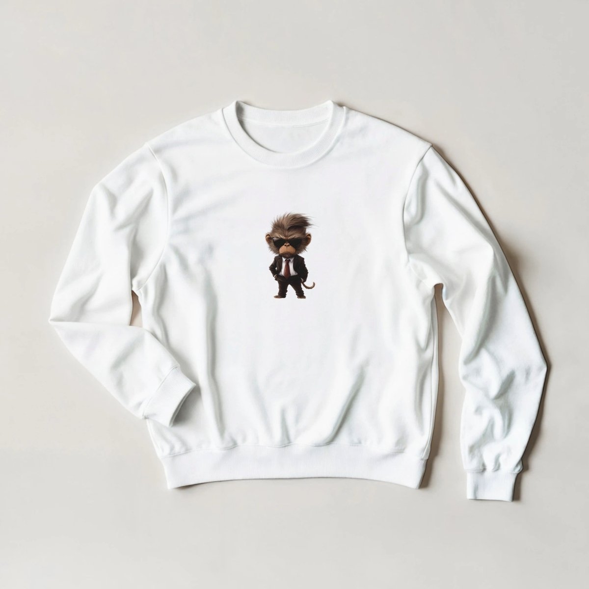 Cool Monkey Boss Sweatshirt – Streetwear Graphic, Your Choice of 6 Colors - ROMAG Store