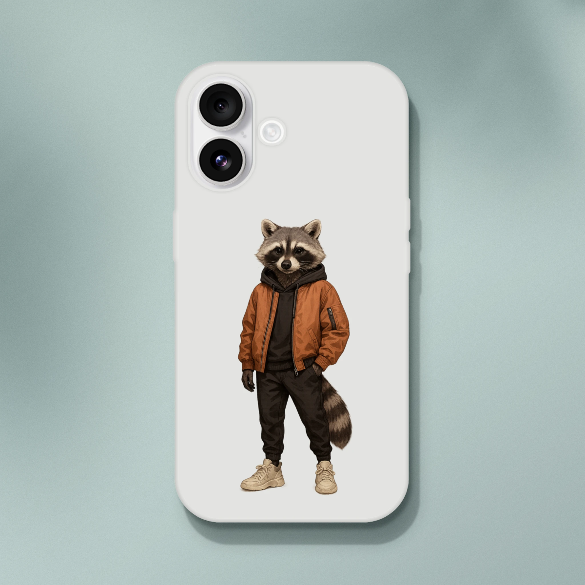 Cool Raccoon Streetwear iPhone Flexi Case - ROMAG Store
