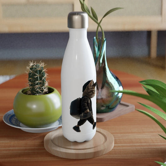 Chic Street Cat Water Bottle - ROMAG Store