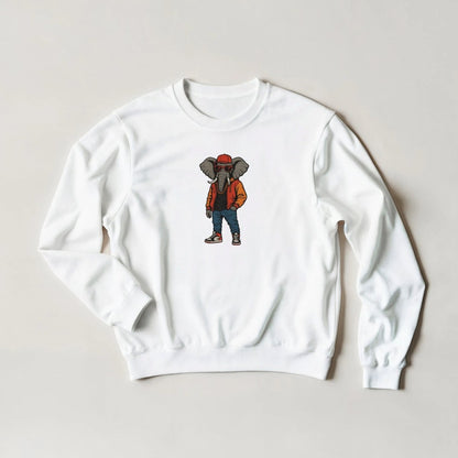 Elephant Streetwear Sweatshirt – Hip Hop Graphic Tee in 6 Colors - ROMAG Store