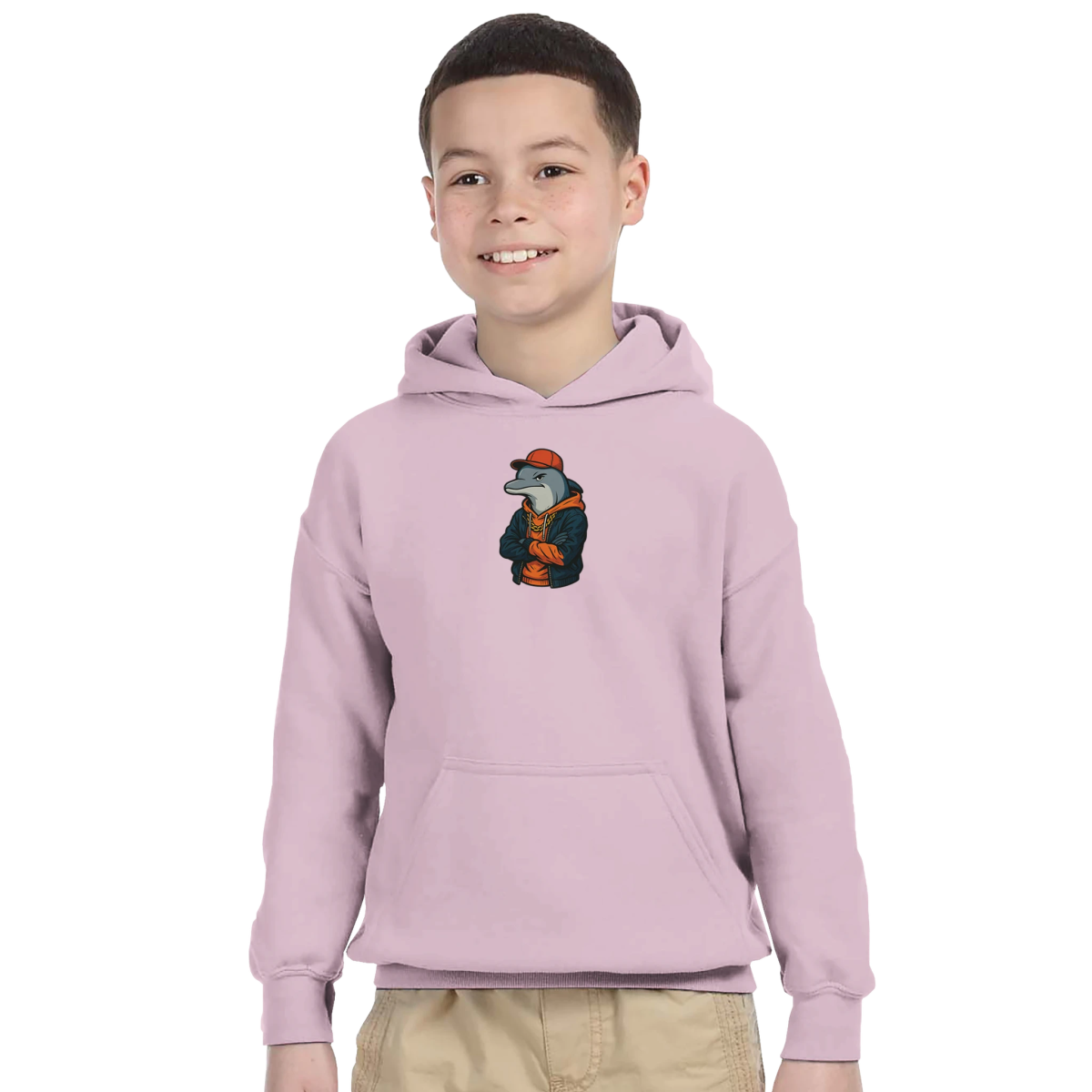 Cool Dolphin Streetwear Kids Hoodie - ROMAG Store