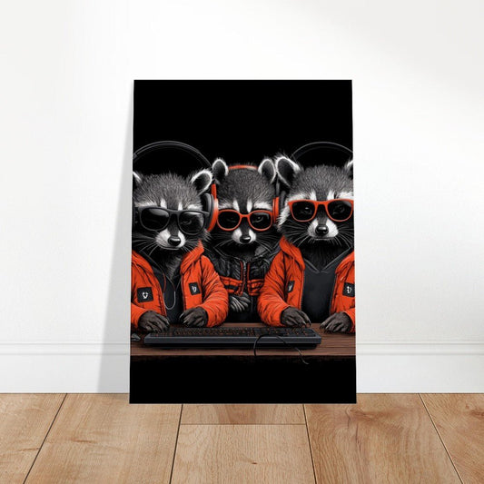 Urban Raccoon Squad Canvas - ROMAG Store