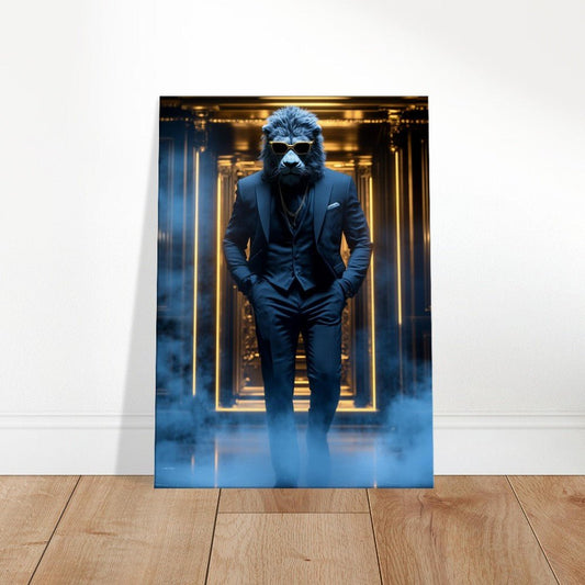 Luxury Lion in Suit Canvas - ROMAG Store