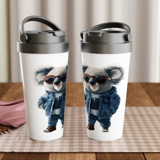 Cool Koala in Streetwear Travel Mug - ROMAG Store