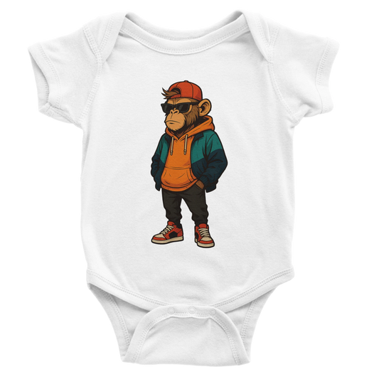 Cool Monkey Streetwear Baby Short Sleeve Bodysuit - ROMAG Store