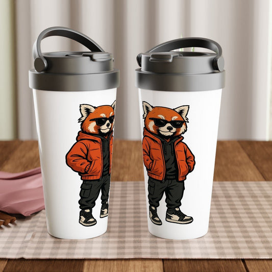 Cool Red Panda Streetwear Travel Mug - ROMAG Store