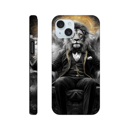 Regal Lion in Tuxedo iPhone Tough Case - ROMAG Store