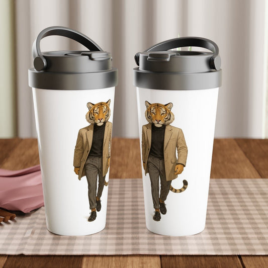 Tiger Gentleman Stainless Steel Travel Mug - ROMAG Store