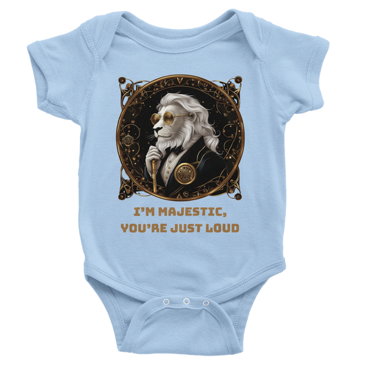 Majestic Lion Baby Short Sleeve Bodysuit - ROMAG Store