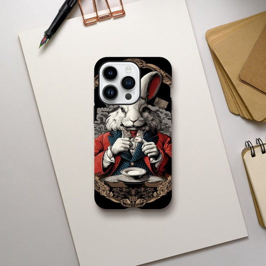 White Rabbit Formal Attire iPhone Tough Case - ROMAG Store