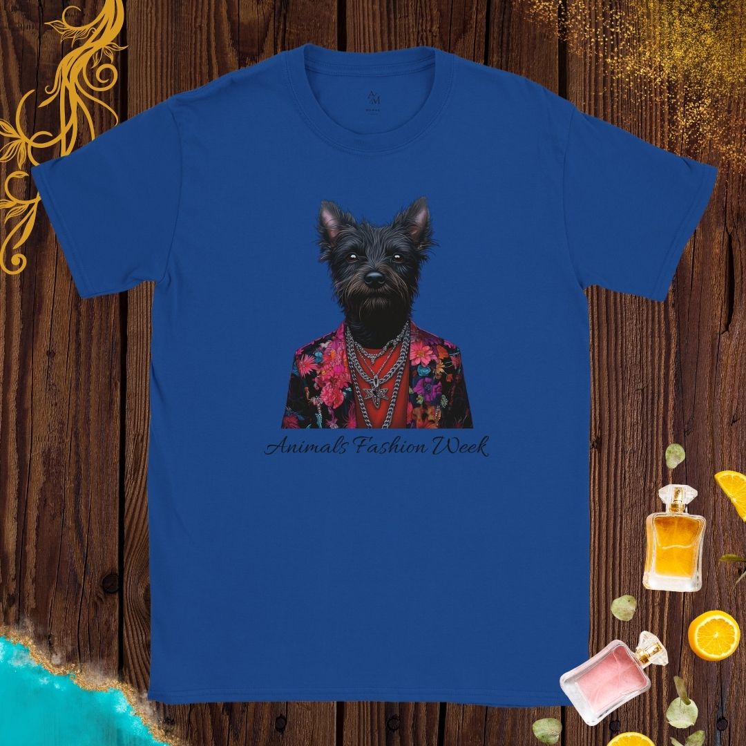 Playful Dog at Animals Fashion Week T-shirt