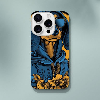 Cool Dachshund in Hoodie iPhone Tough Case - ROMAG Store