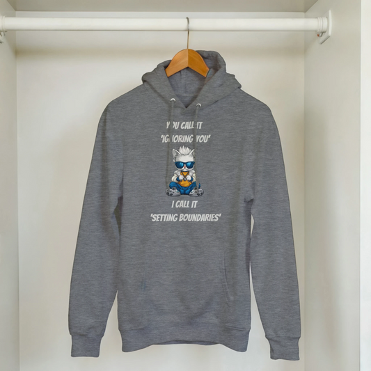 Sassy Cat 'Setting Boundaries' Hoodie - ROMAG Store