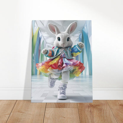 Rainbow Bunny Canvas Art - ROMAG Store