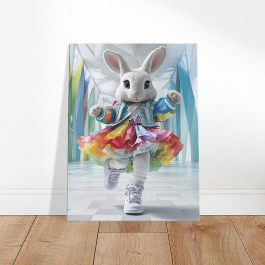 Rainbow Bunny Canvas Art - ROMAG Store