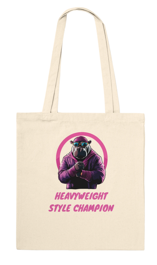 Heavyweight Style Champion Hippo Tote Bag - ROMAG Store