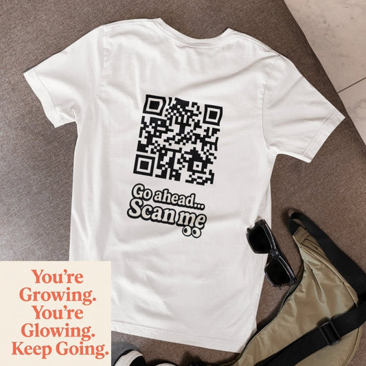 You're growing QR T-shirt - ROMAG Store