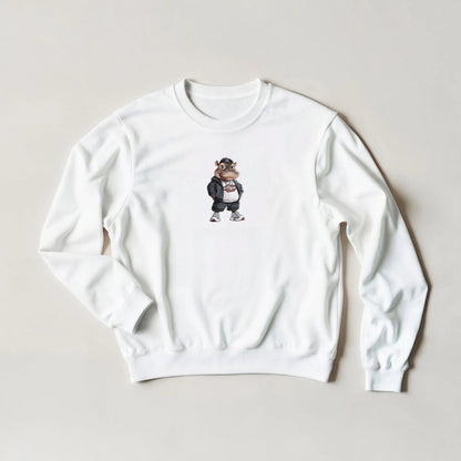 Hip - Hop Hippo Sweatshirt – Streetwear Graphic Tee in 6 Colors - ROMAG Store