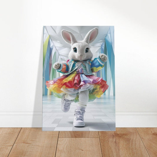 Rainbow Bunny Canvas Art - ROMAG Store