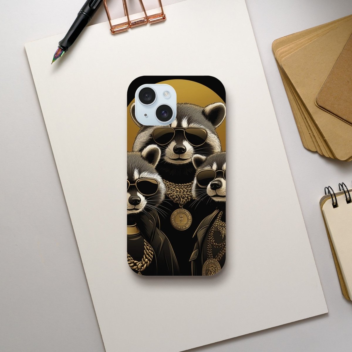 High Roller Raccoons iPhone Tough Case - ROMAG Store