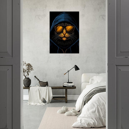 Undercover Cat Canvas Wall Art - ROMAG Store