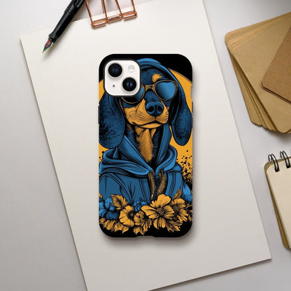 Cool Dachshund in Hoodie iPhone Tough Case - ROMAG Store