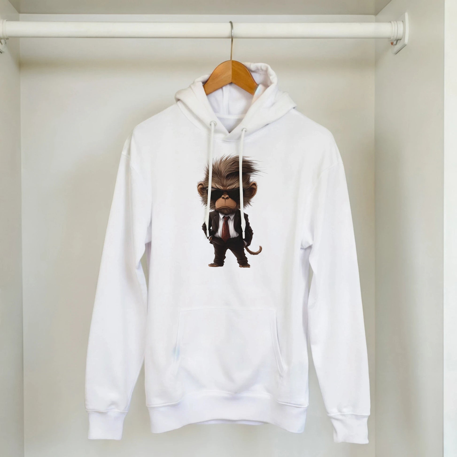 Suave Monkey in Suit Hoodie - ROMAG Store