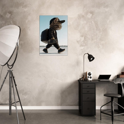 Urban Chic Cat Canvas Wall Art - ROMAG Store