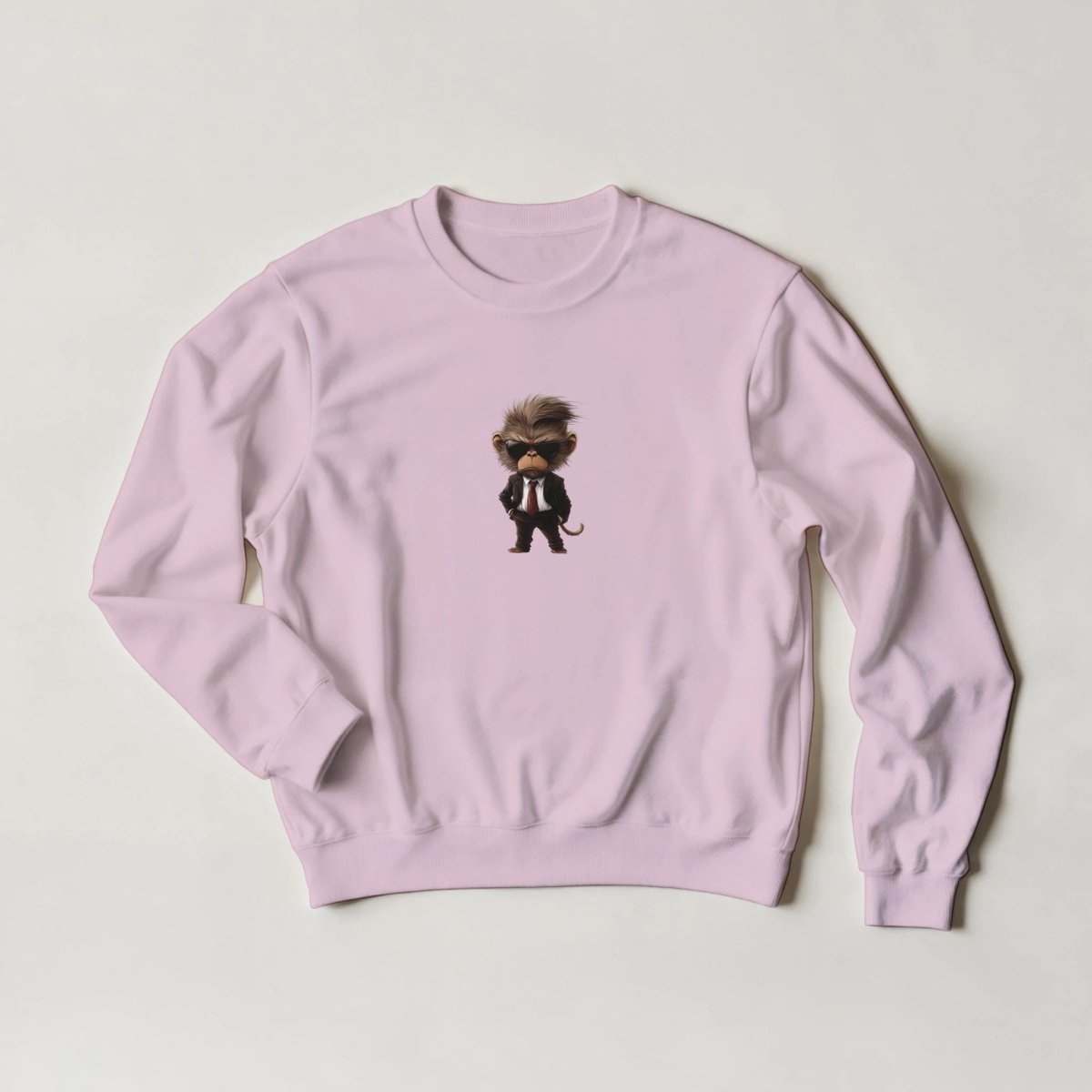 Cool Monkey Boss Sweatshirt – Streetwear Graphic, Your Choice of 6 Colors - ROMAG Store