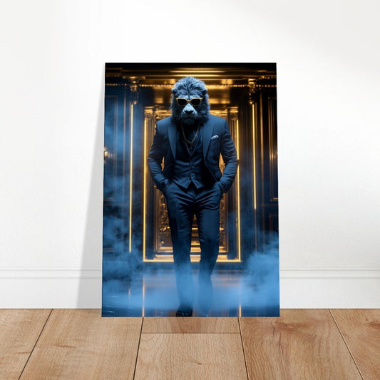 Luxury Lion in Suit Canvas - ROMAG Store