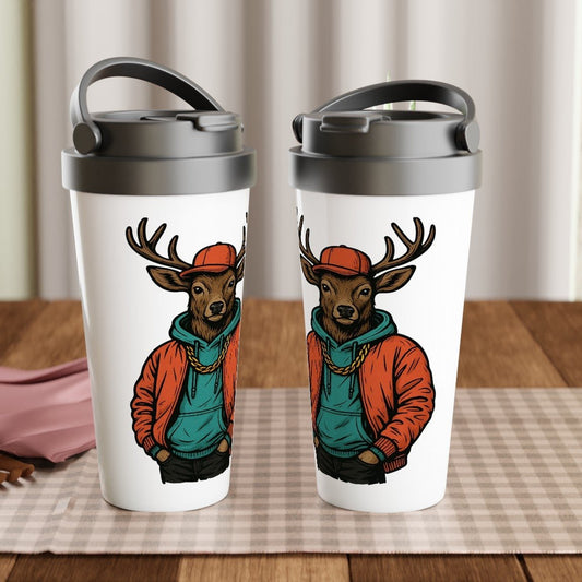 Cool Streetwear Deer Stainless Steel Travel Mug - ROMAG Store