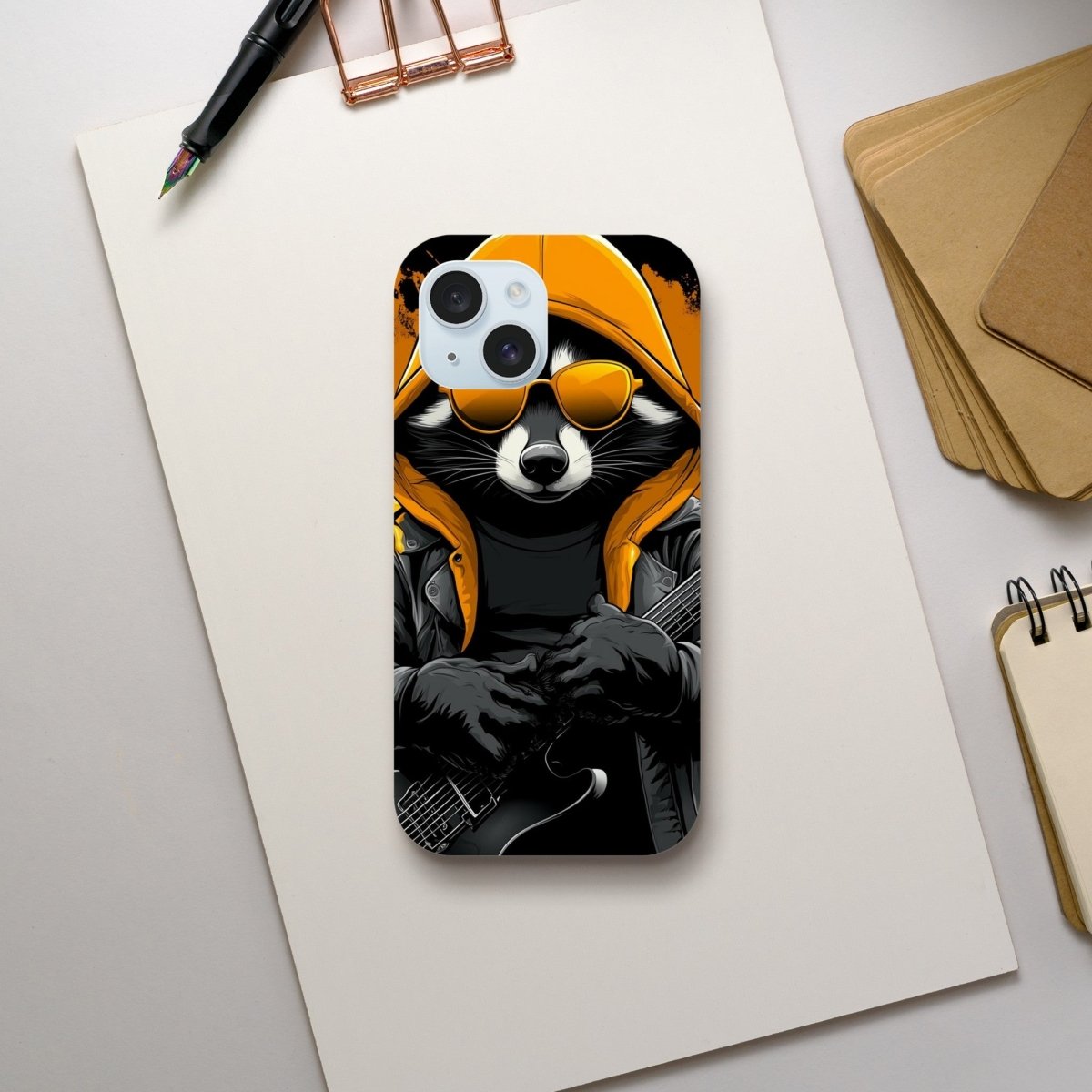 Rock 'n' Roll Raccoon iPhone Tough Case - ROMAG Store