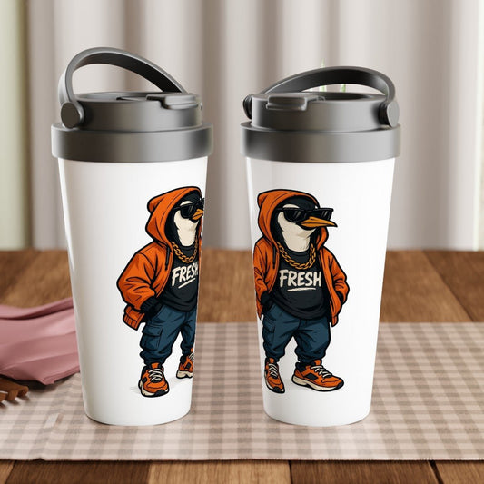 Penguin Streetwear Stainless Steel Travel Mug - ROMAG Store