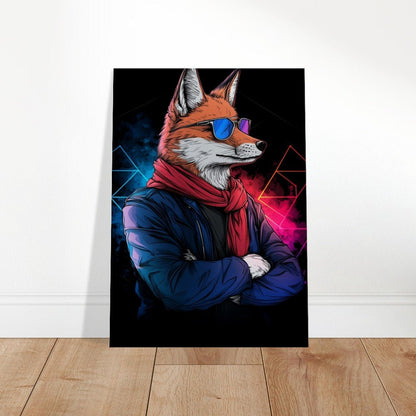 Chic Fox in Shades Canvas Art - ROMAG Store