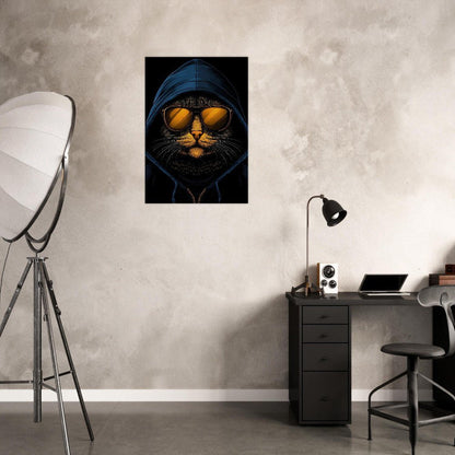 Undercover Cat Canvas Wall Art - ROMAG Store