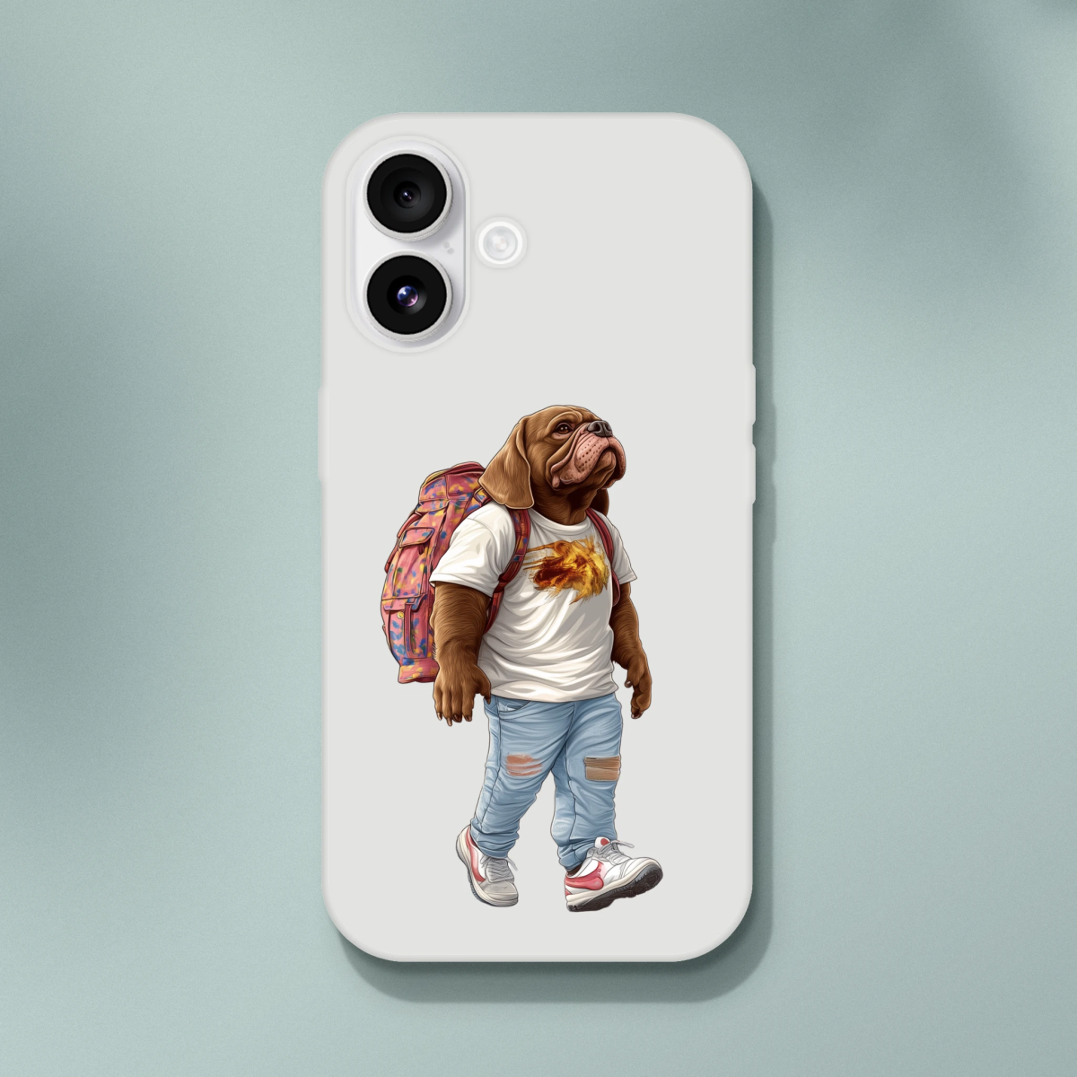 Cool Bulldog Traveler iPhone Flexi Case - ROMAG Store