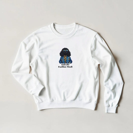 Poodle Fashion Week Sweatshirt – Regal Canine Streetwear Graphic - ROMAG Store