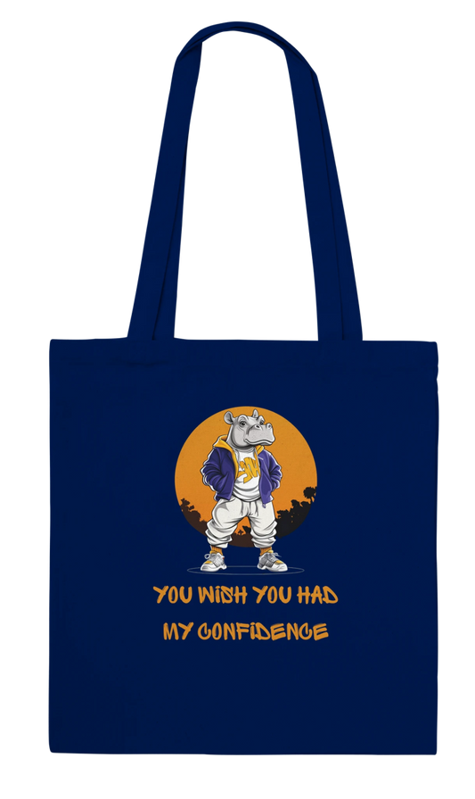 Confident Hippo Street Style Tote Bag - ROMAG Store