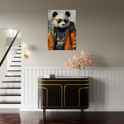 Cool Panda in Streetwear Canvas - ROMAG Store