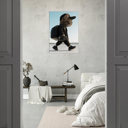 Urban Chic Cat Canvas Wall Art - ROMAG Store