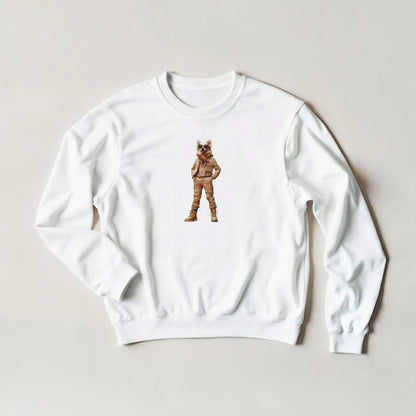 Chihuahua Chic Sweatshirt – Plaid Streetwear Graphic in 6 Colors - ROMAG Store