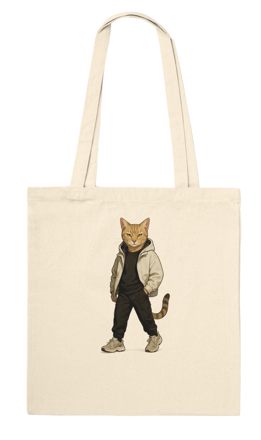 Cool Cat Streetwear Tote Bag - ROMAG Store