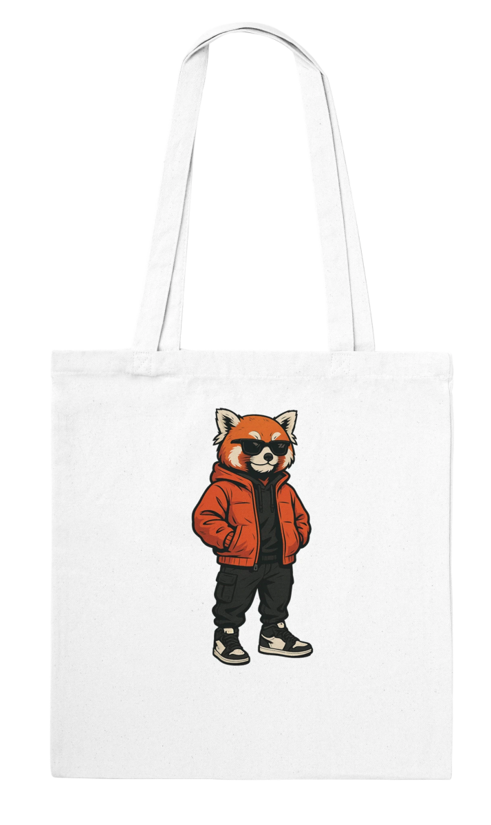 Cool Red Panda Streetwear Tote Bag - ROMAG Store